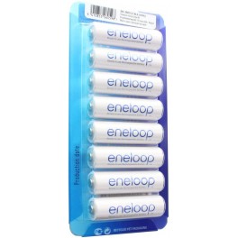  Eneloop 8 Pile Stilo AA BK-3MCCE 2000mAh,Confezione da 8