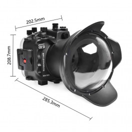 Seafrogs Custodia Sub per Sony A9 con Dome  WA005-F per ottica 16-35 e altre ottiche  (incluso stadard port  per 28-70mm) 