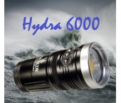 Torcia subacqua Kraken Sports Hydra 6000 WRGBU Illuminatore Subacqueo