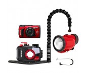 OLYMPUS TG-7 + HOUSING e FLASH INON S-220 KIT COMPLETO 